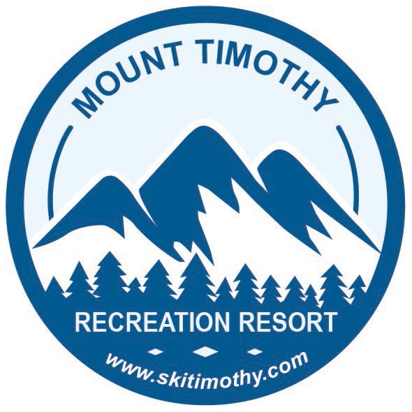 a blue and white logo