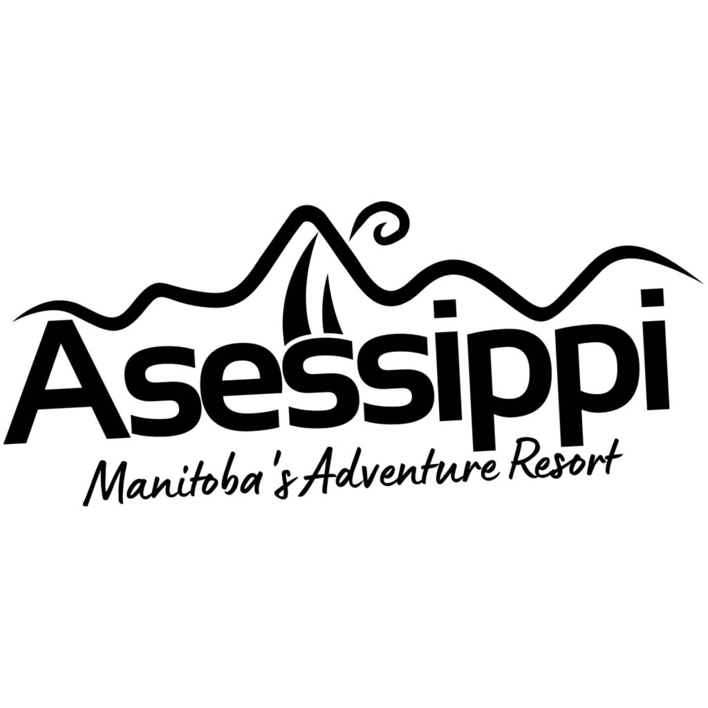 a black and white logo